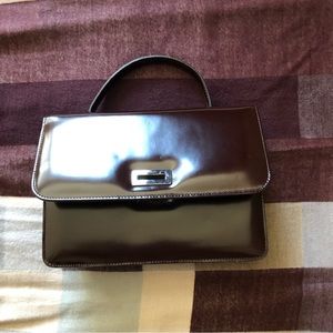 Enzo Angiolini Mini Top Handle Brown color Handbag